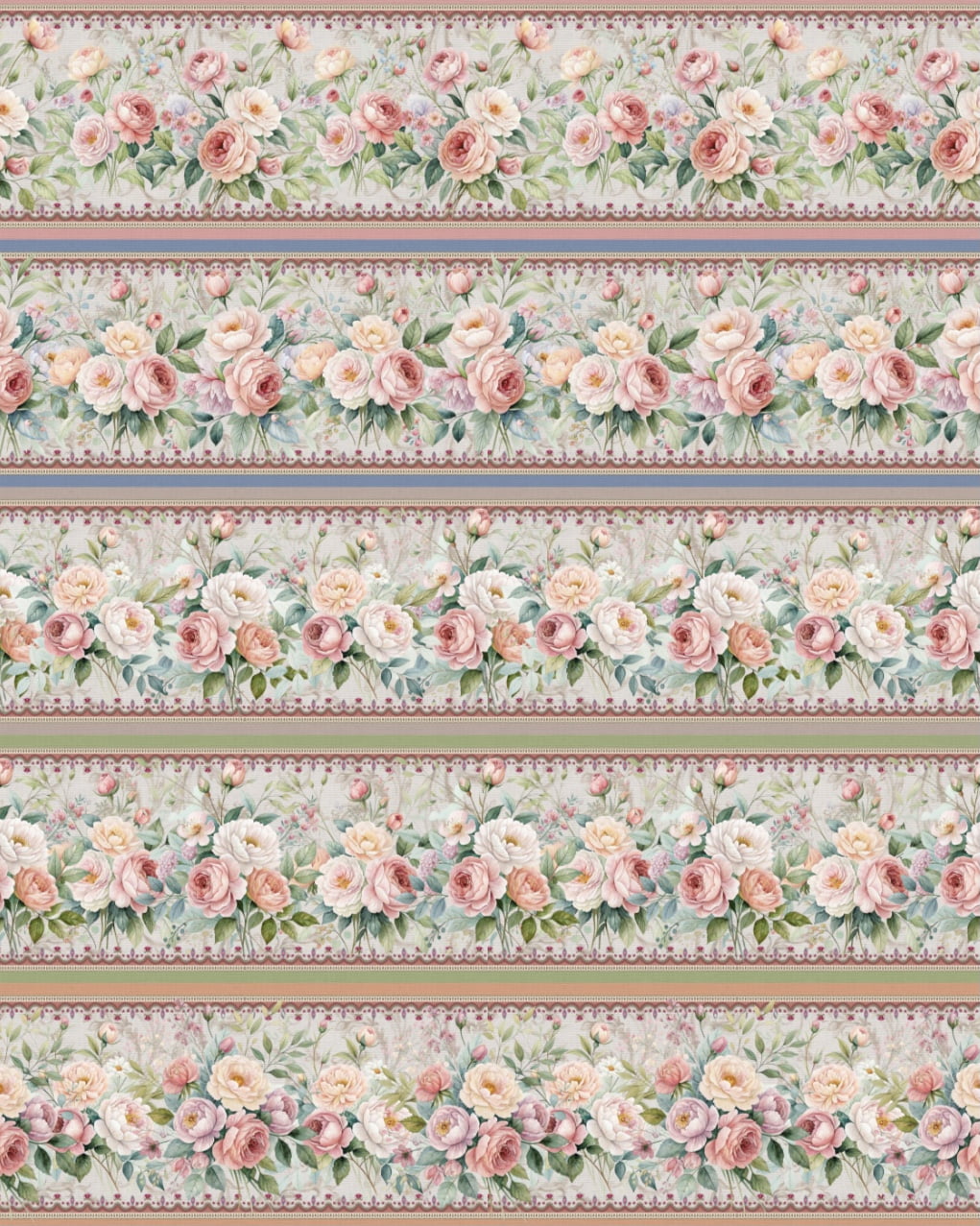 Tricoline estampa digital barrado Michelle - CORTES 0,55m x 1,50m 