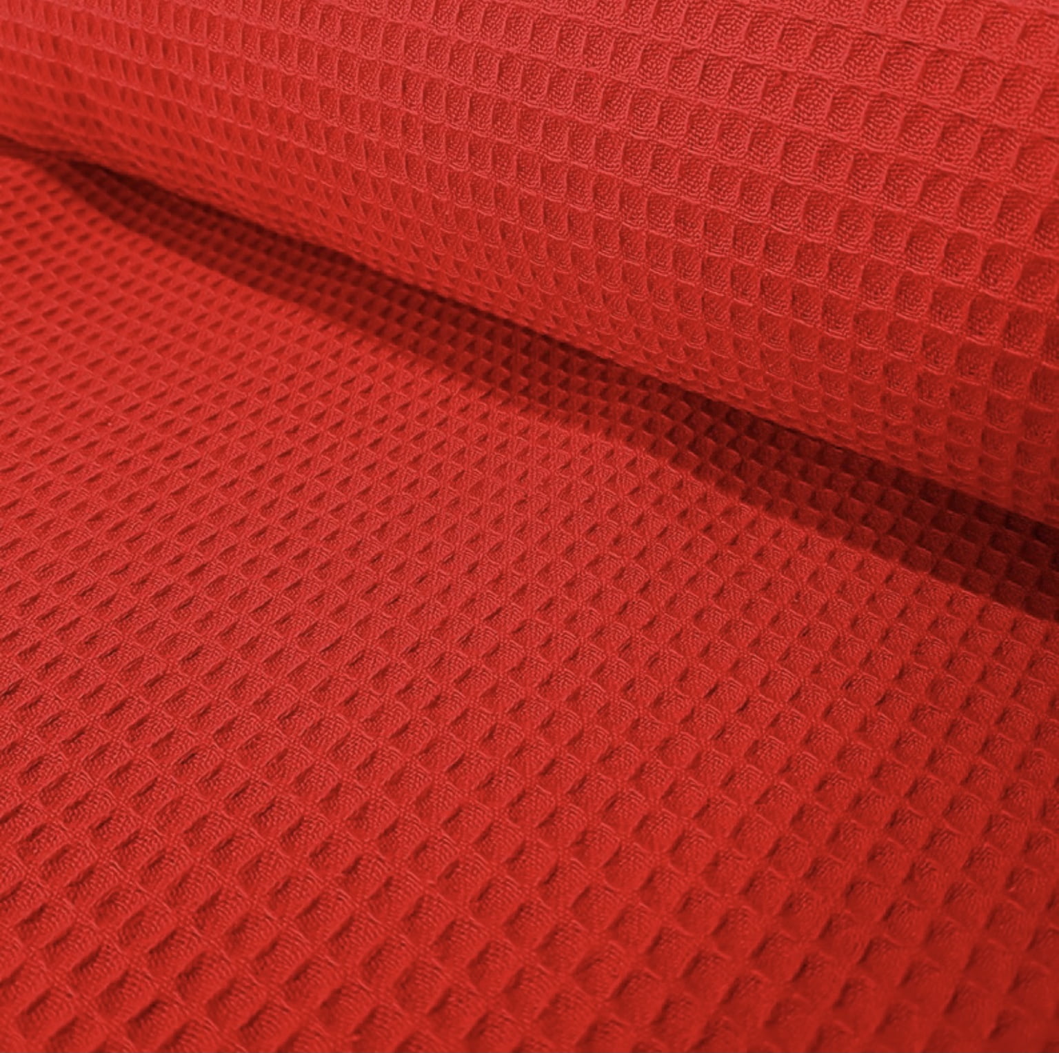 Tecido favo algodão Portugal vermelho - CORTES 0,55m x 1,60m