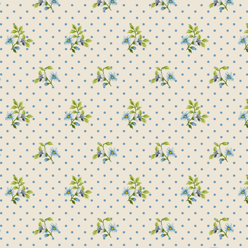 Tricoline estampado tiny dot floral 