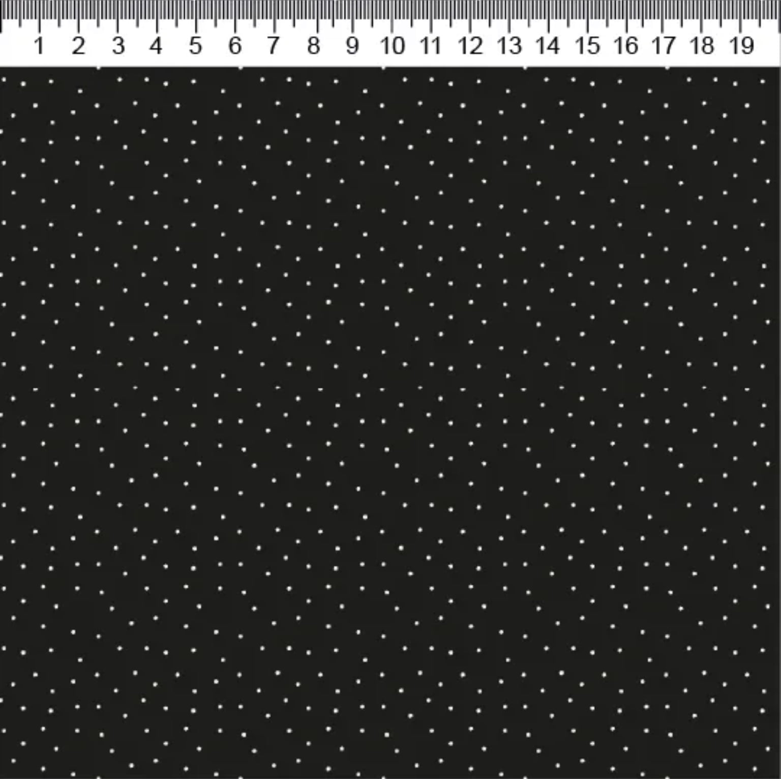 Tricoline estampa digital poá preto by Cris Poletto 