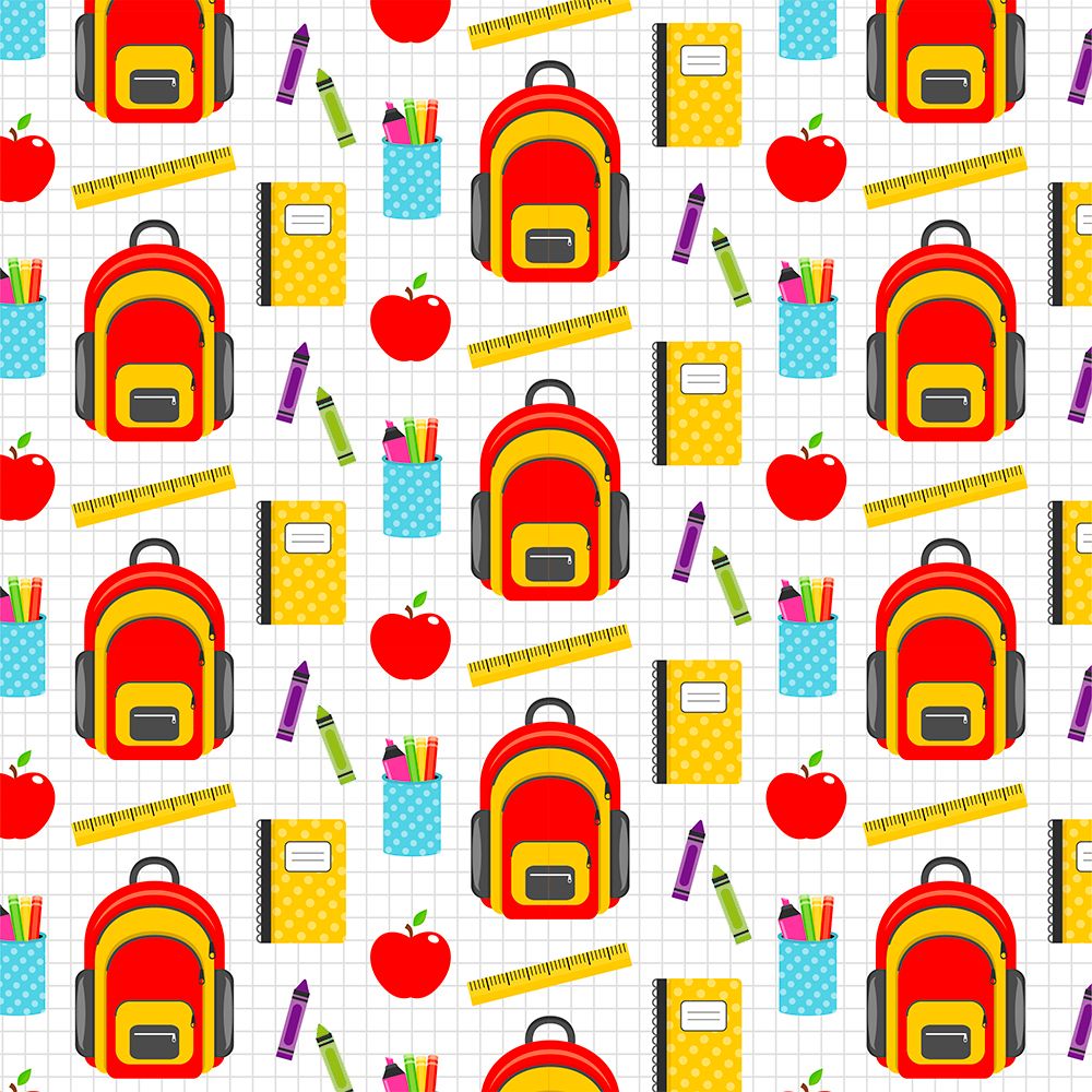 Tricoline estampado material escolar 