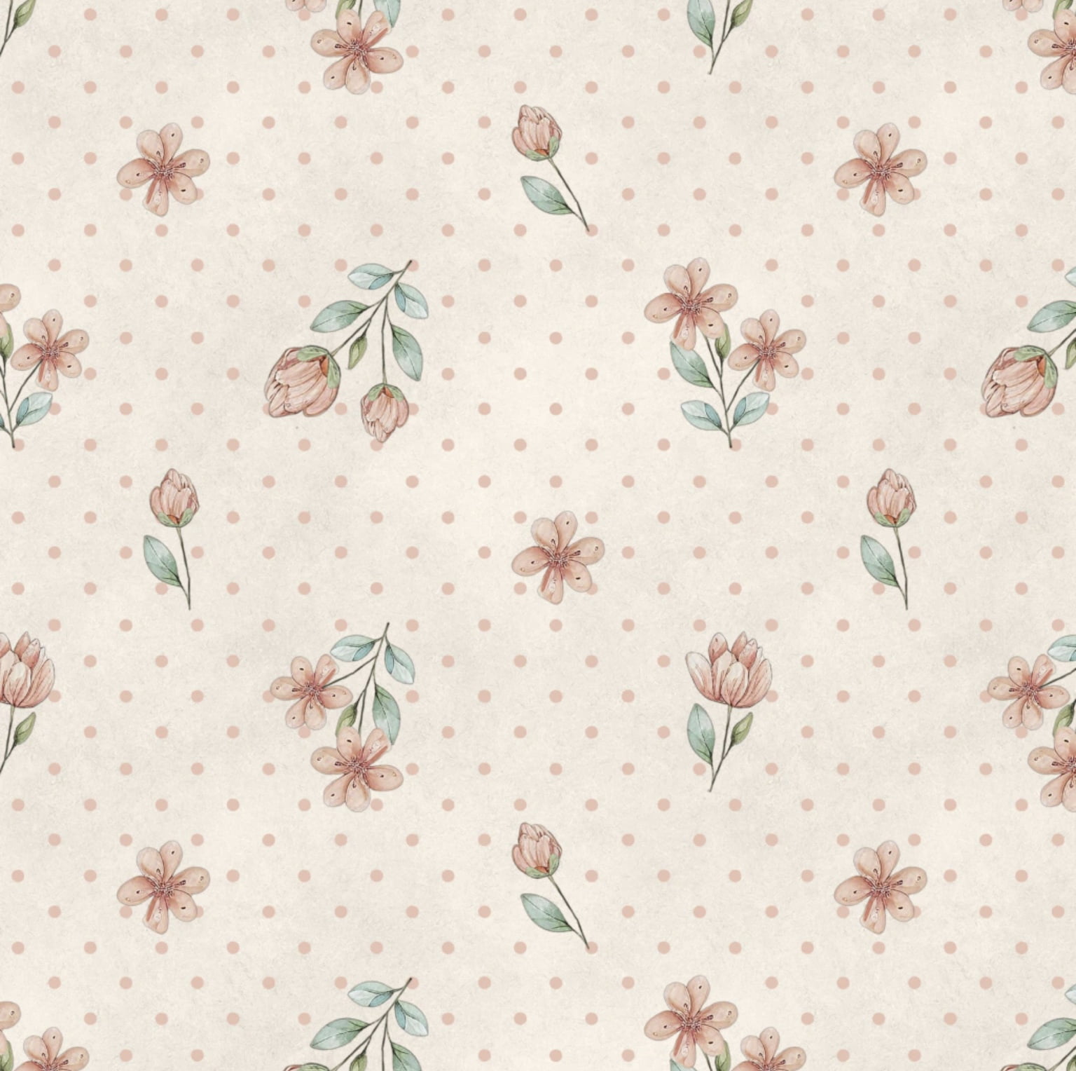 Tricoline estampa digital floral fofo bege