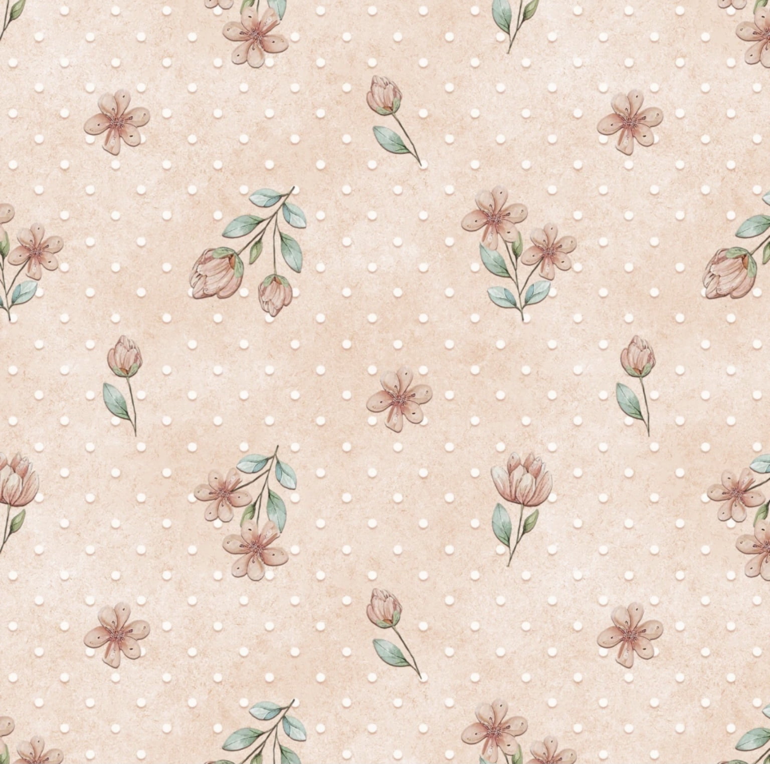Tricoline estampa digital floral fofo salmão