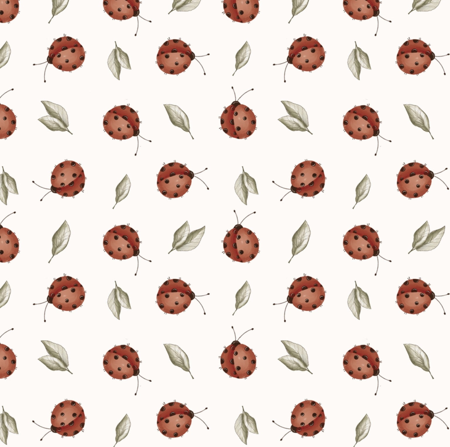 Tricoline estampa digital mini joaninhas 