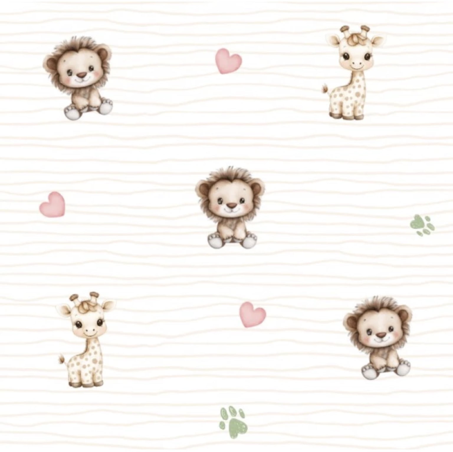 Flanela estampa digital safari dos sonhos 2 - CORTES 1,00m x 1,42m