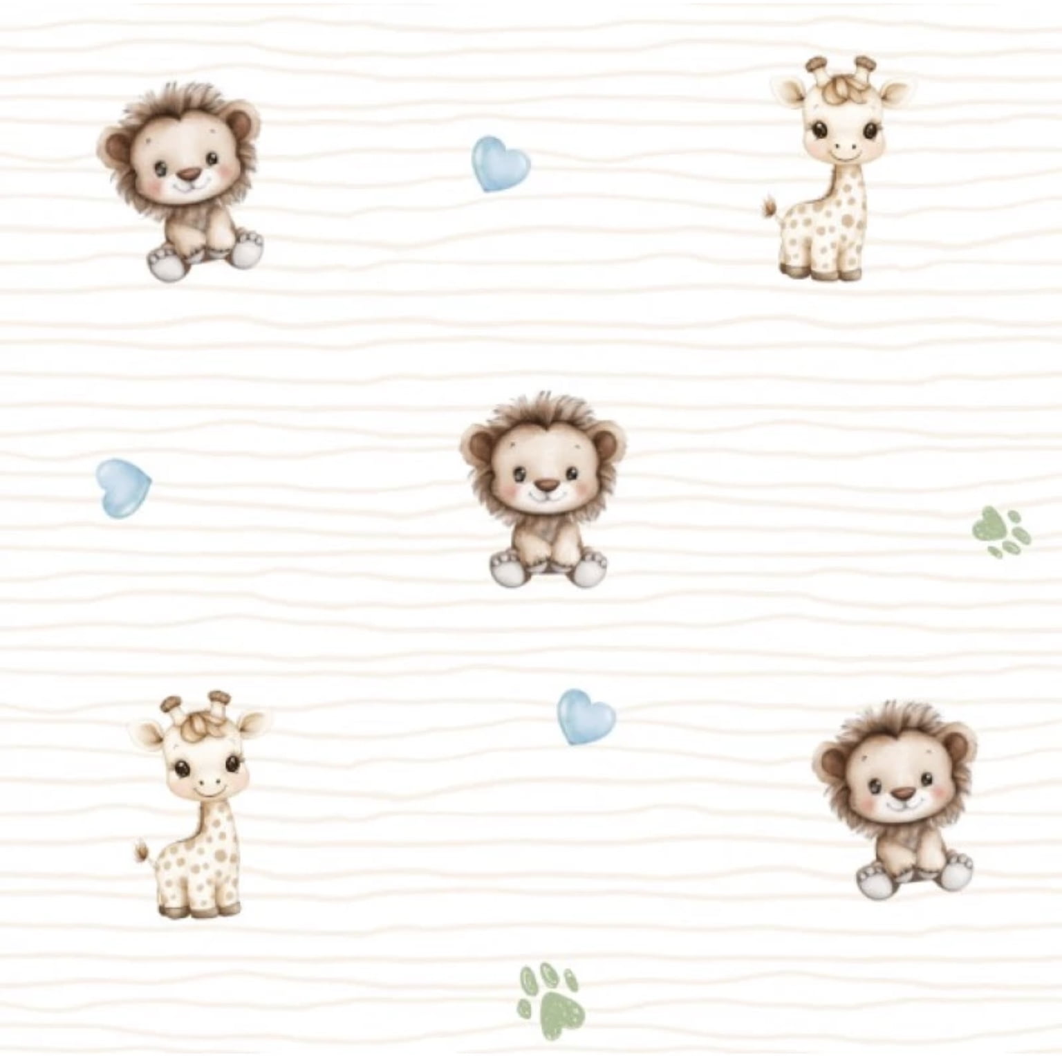 Flanela estampa digital safari dos sonhos 5 - CORTES 1,00m x 1,42m