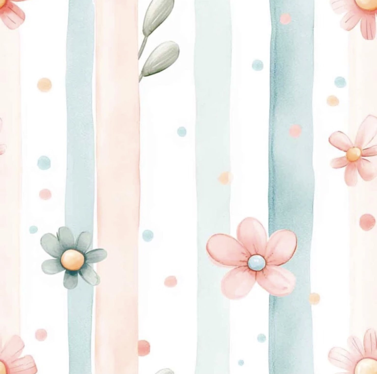 Tricoline estampa digital listrado by Amoras e Pitangas