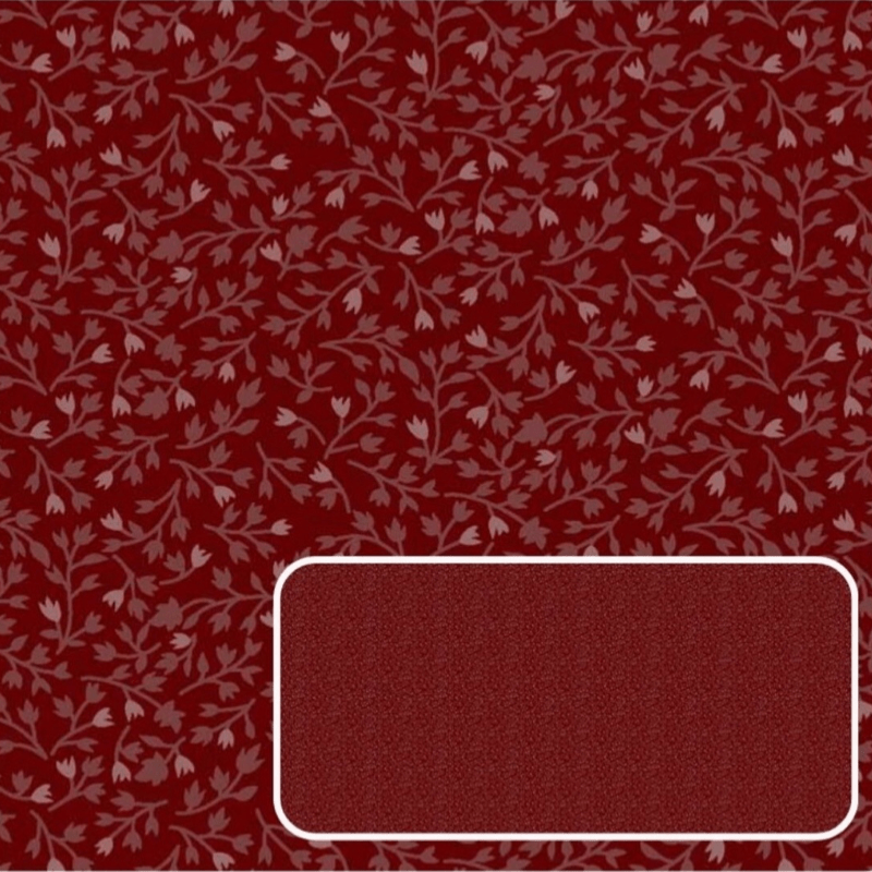 Tricoline estampa digital Farm sweet Farm floral miúdo bordo