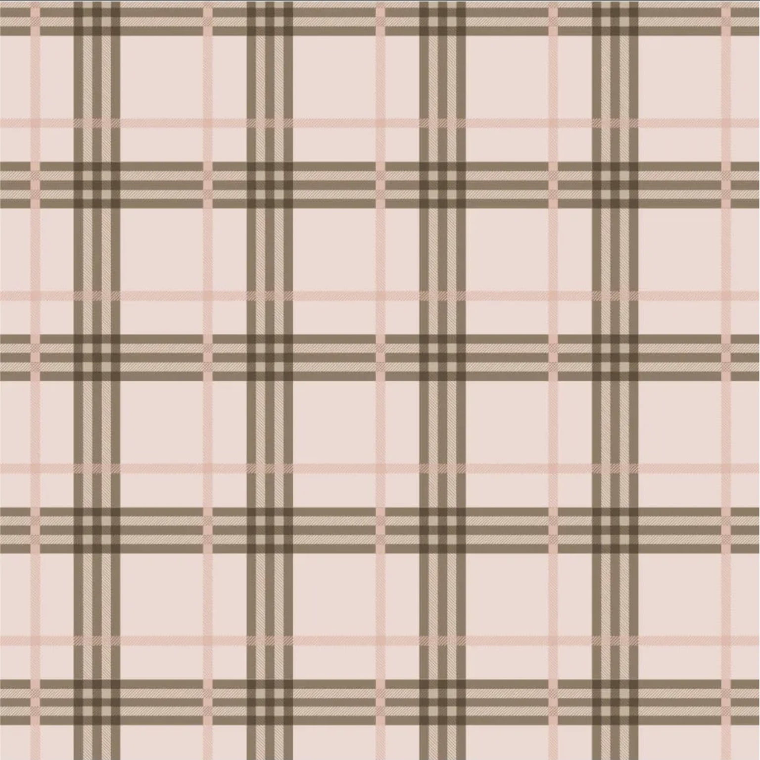 Tricoline estampa digital xadrez fundo rose peônias 