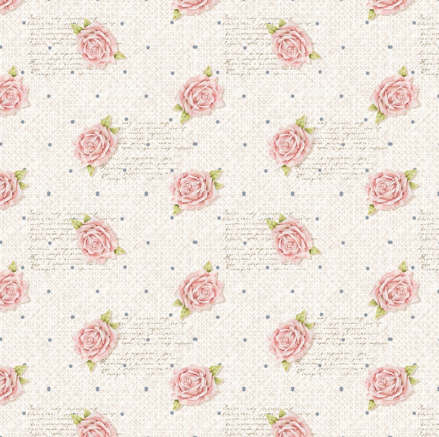 Tricoline estampa digital mini floral romantic 