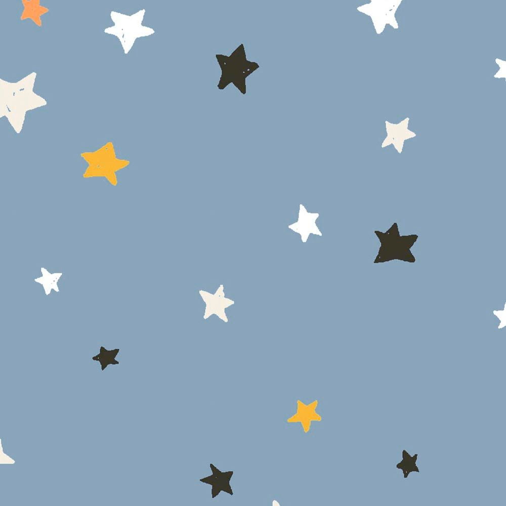 Tricoline estampado estrelinhas sweet dreams azul