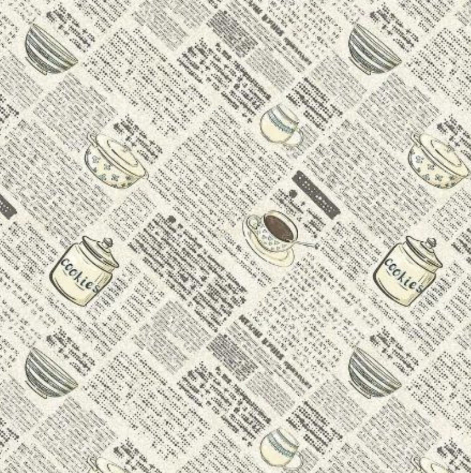 Tricoline estampa digital caderno de receitas 