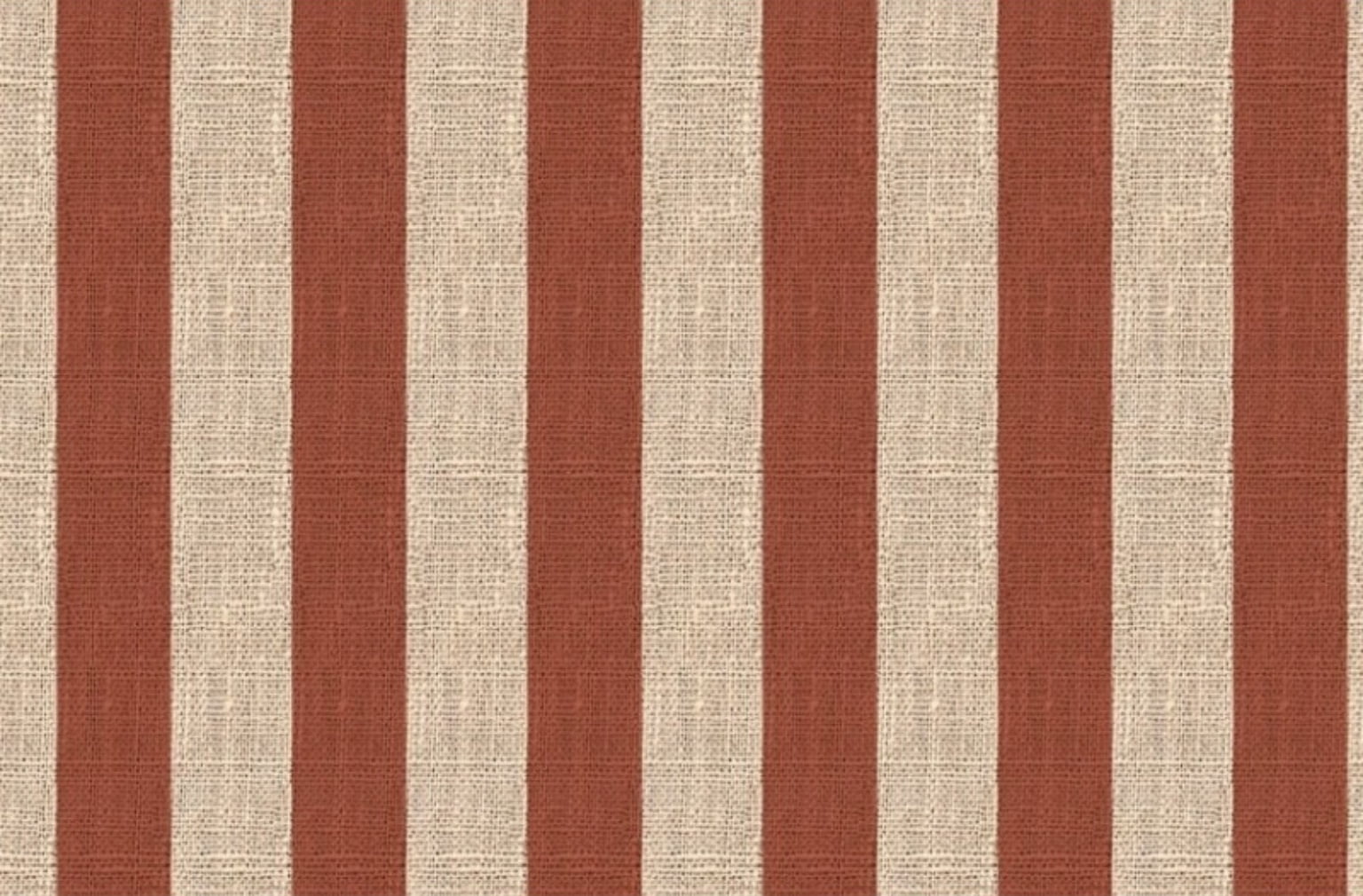 Sarja estampa digital hidrorrepelente tipo linho listrado terracota 