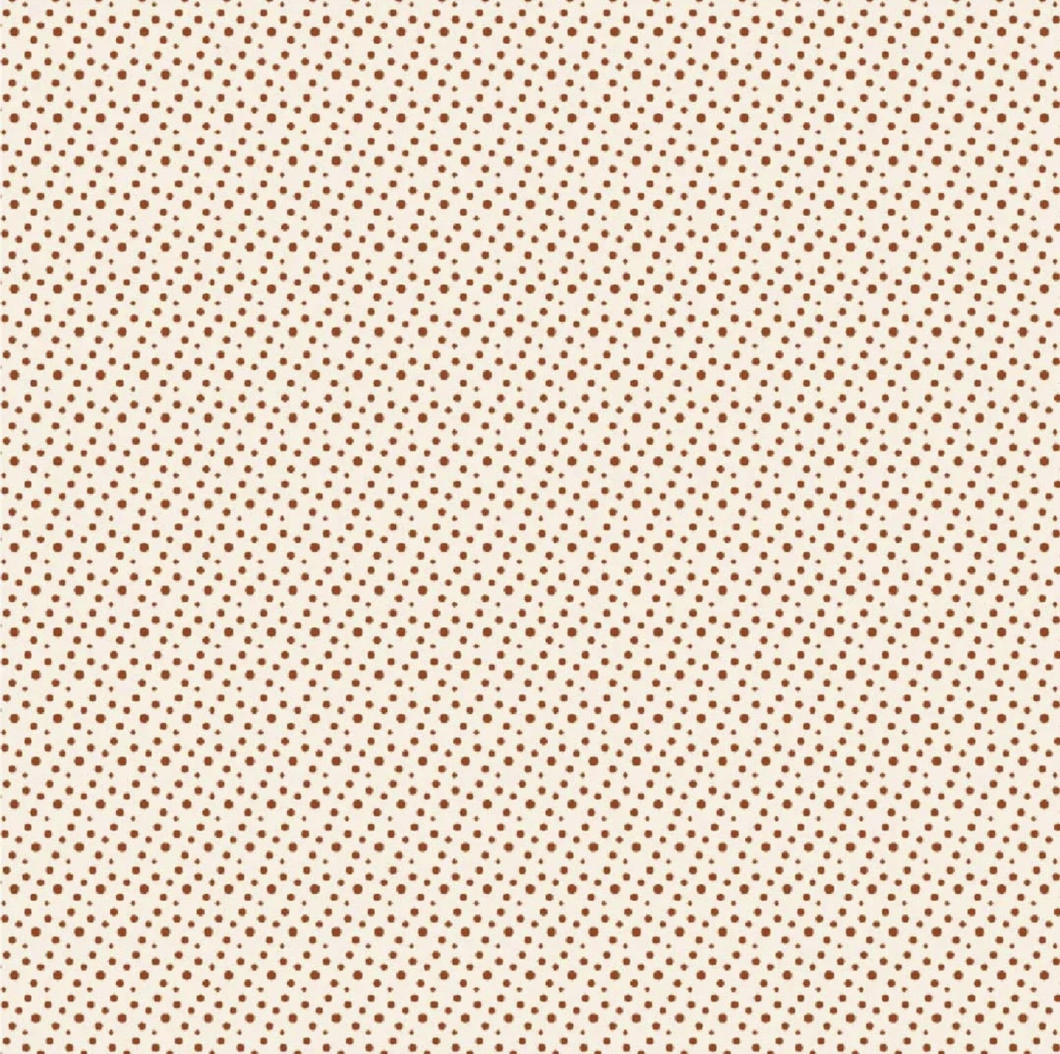 Tricoline estampa digital bolinha cogumelos fundo creme