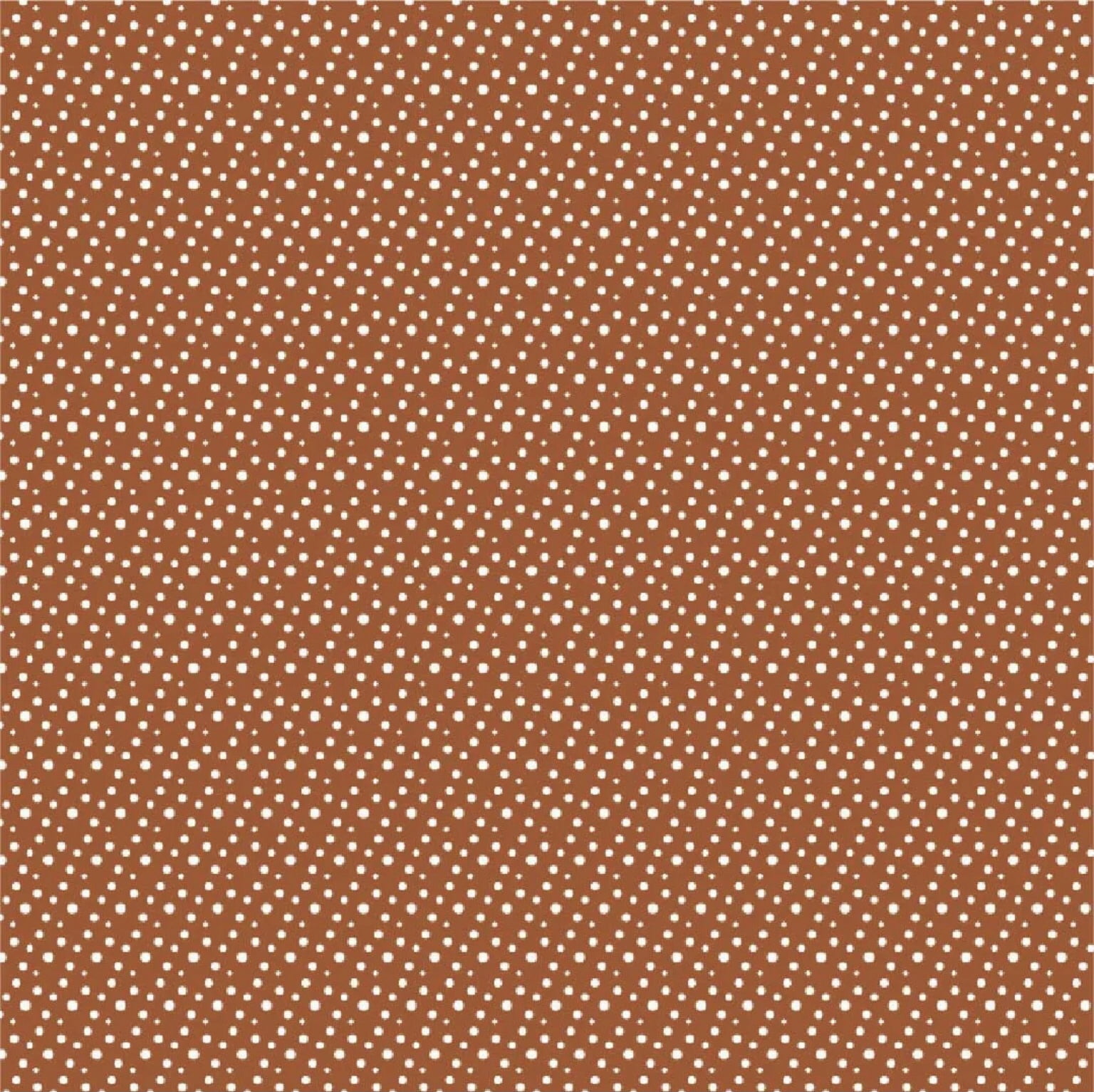 Tricoline estampa digital bolinha cogumelos fundo laranja 