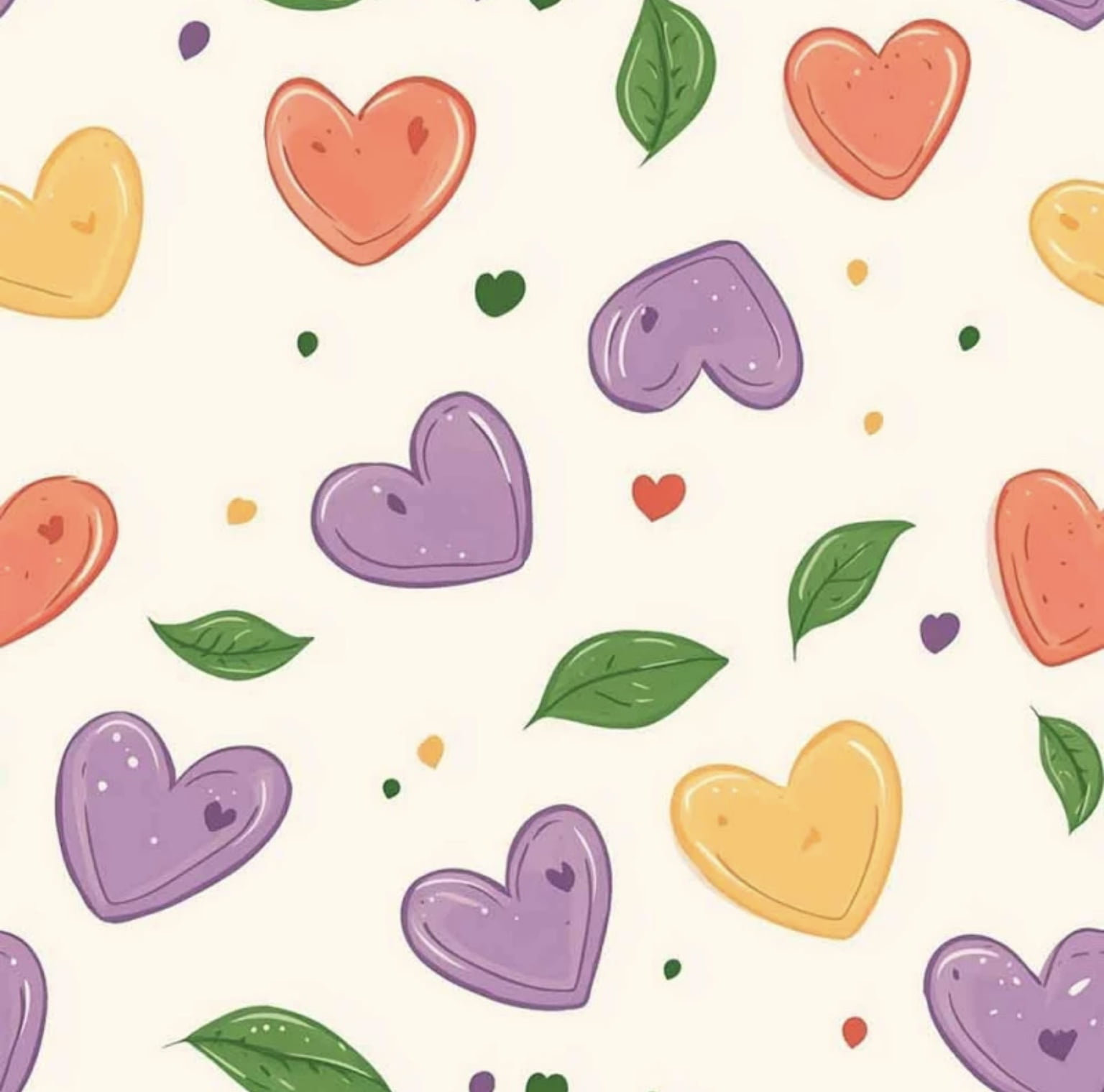 Tricoline estampa digital corações 