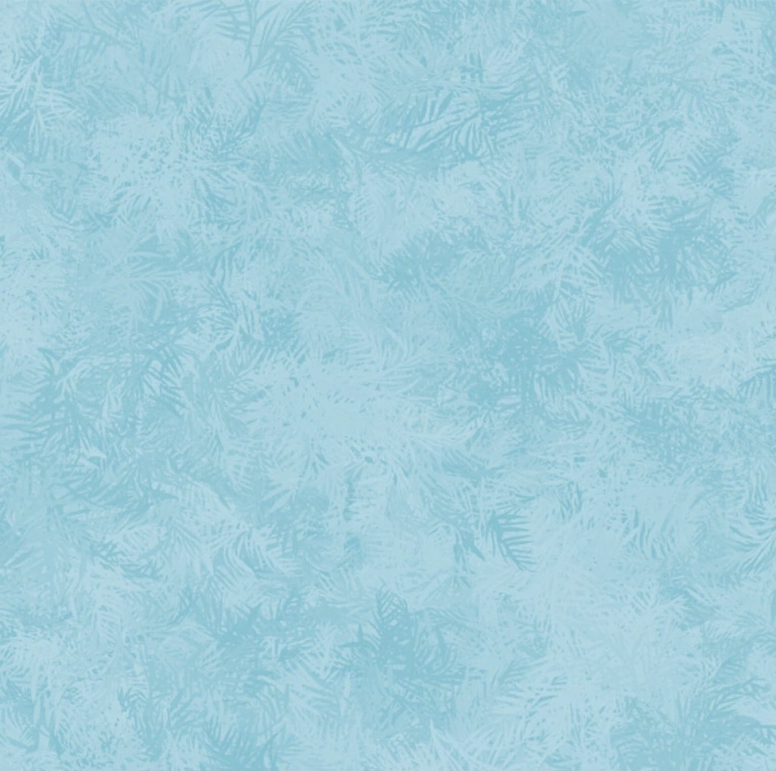 Tricoline estampa digital foliage azul claro 