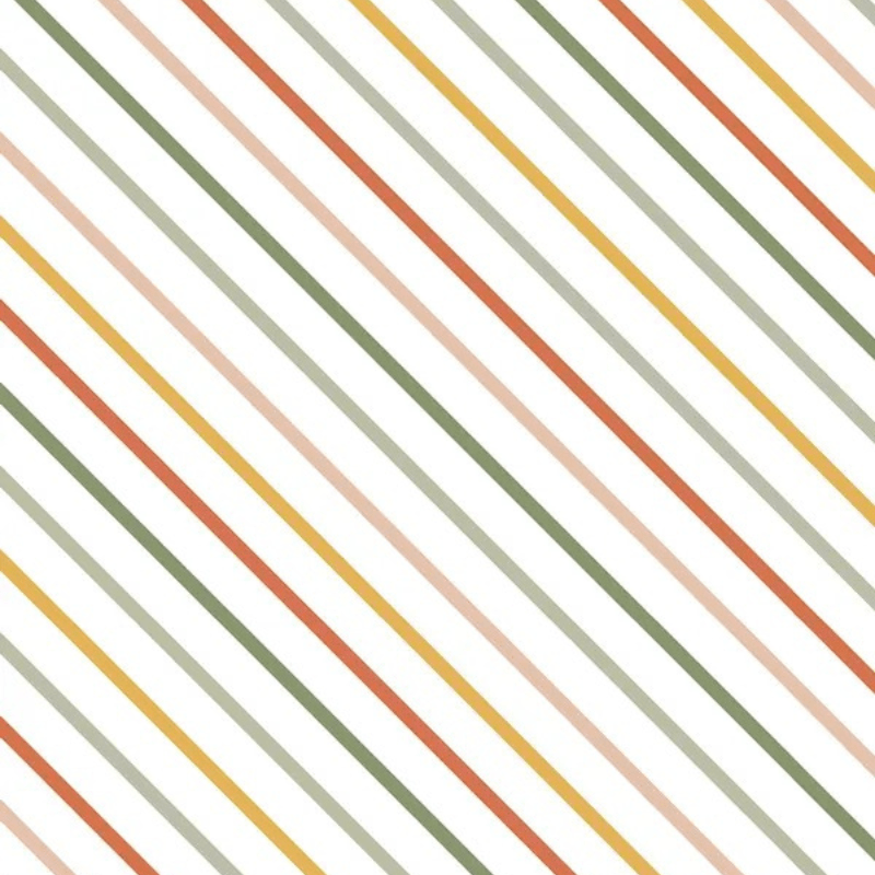 Tricoline estampa digital listrado enviesado colorido 