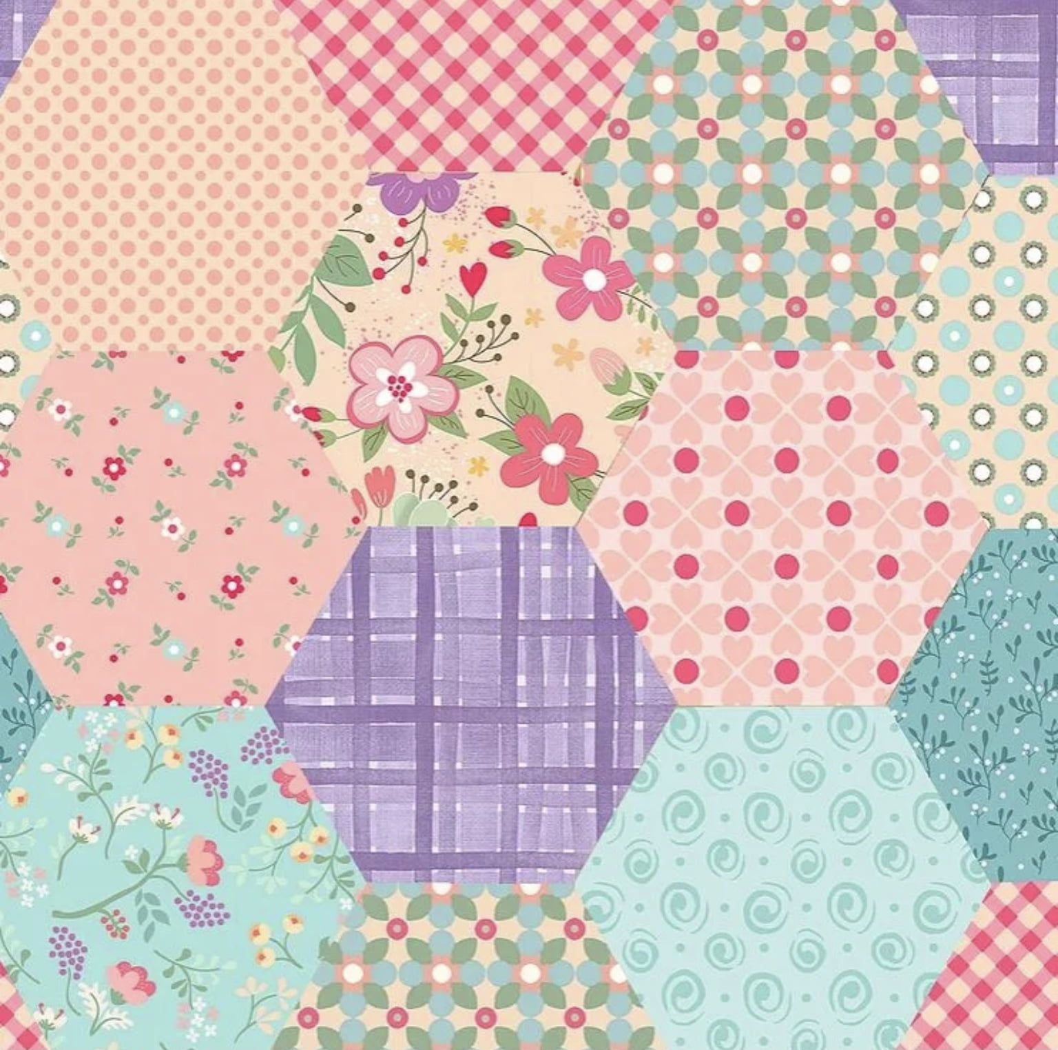 Tricoline estampa digital patch happy