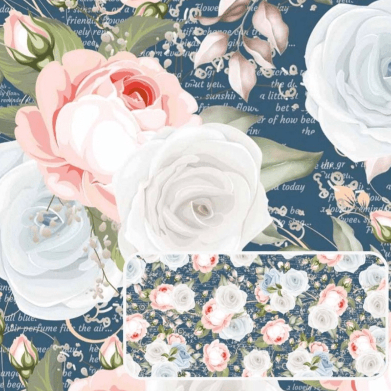 Tricoline estampa digital floral romance