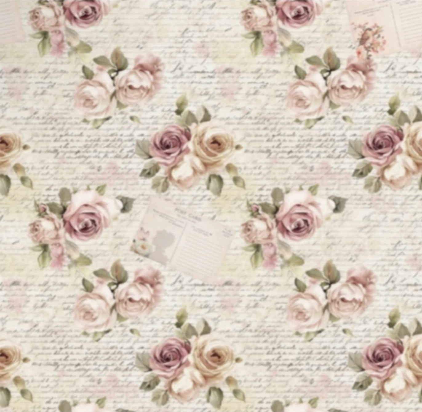 Tricoline estampa digital flores com palavras 