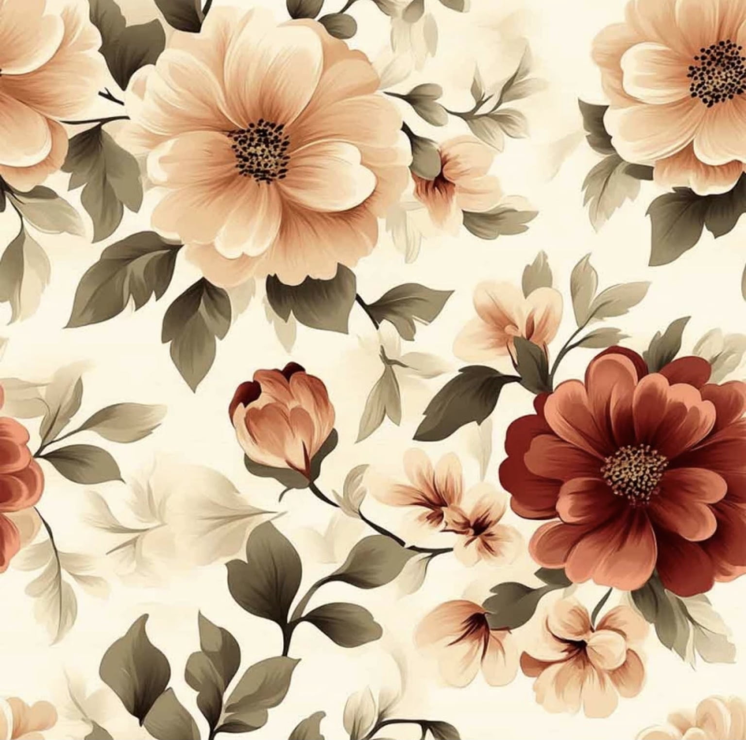 Tricoline estampa digital francis flor