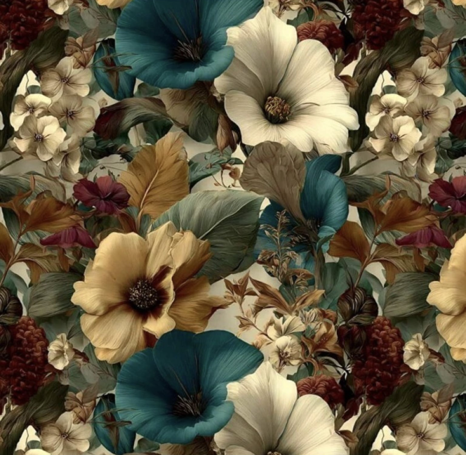 Tricoline estampa digital imperial floral
