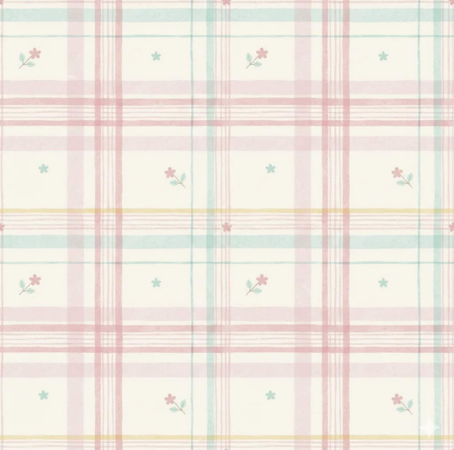 Tricoline estampa digital baby garden xadrez 