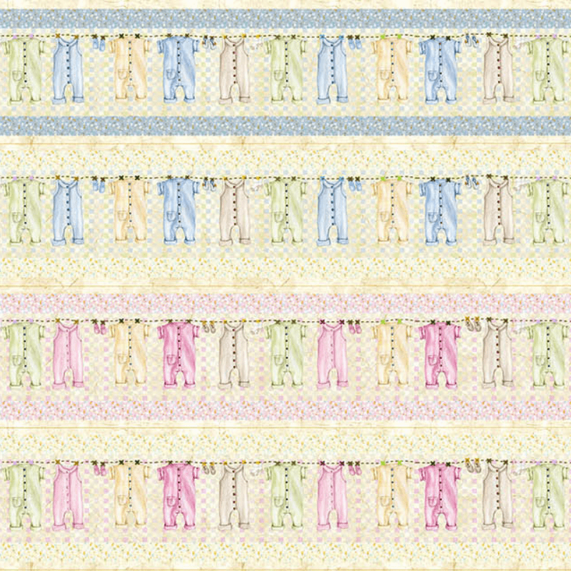 Tricoline estampa digital barrado roupinhas de dormir 