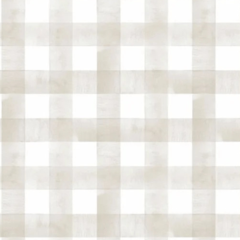 Tricoline estampa digital xadrez cinza dupla fofura 