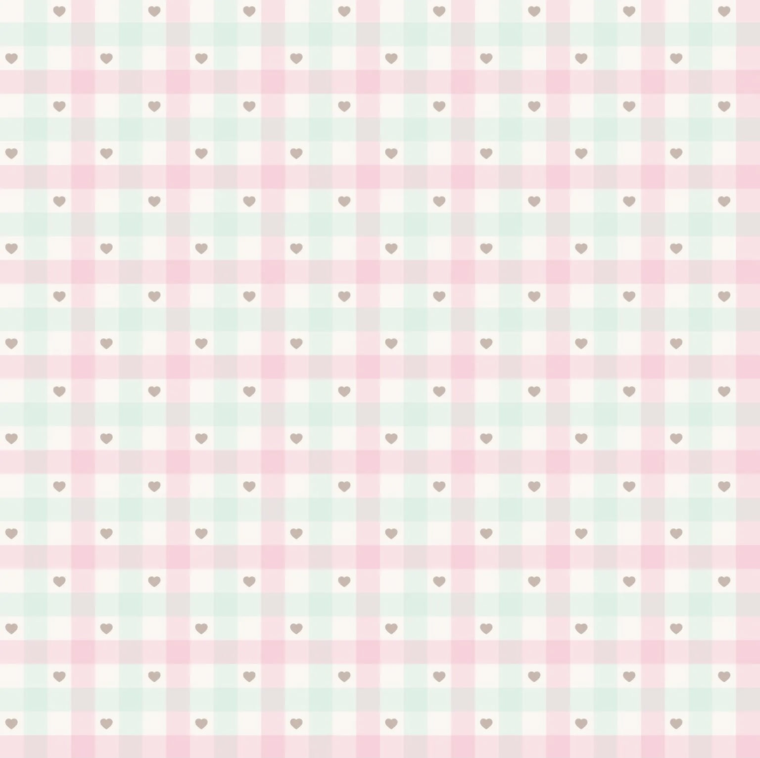 Tricoline estampa digital xadrez tons de rosa - Renatta Tecidos