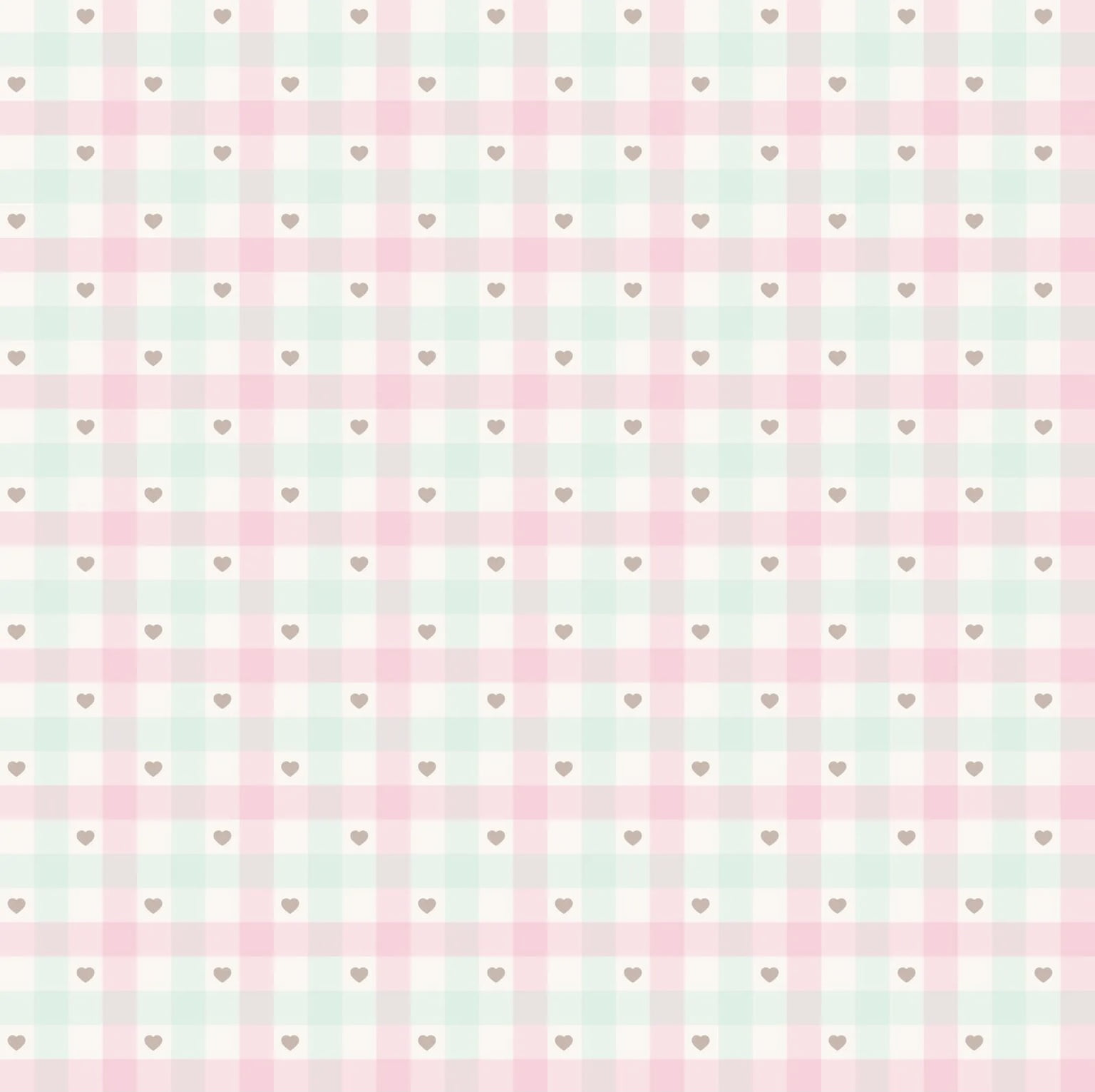 Tricoline estampado xadrez grid rosa com branco - Renatta Tecidos