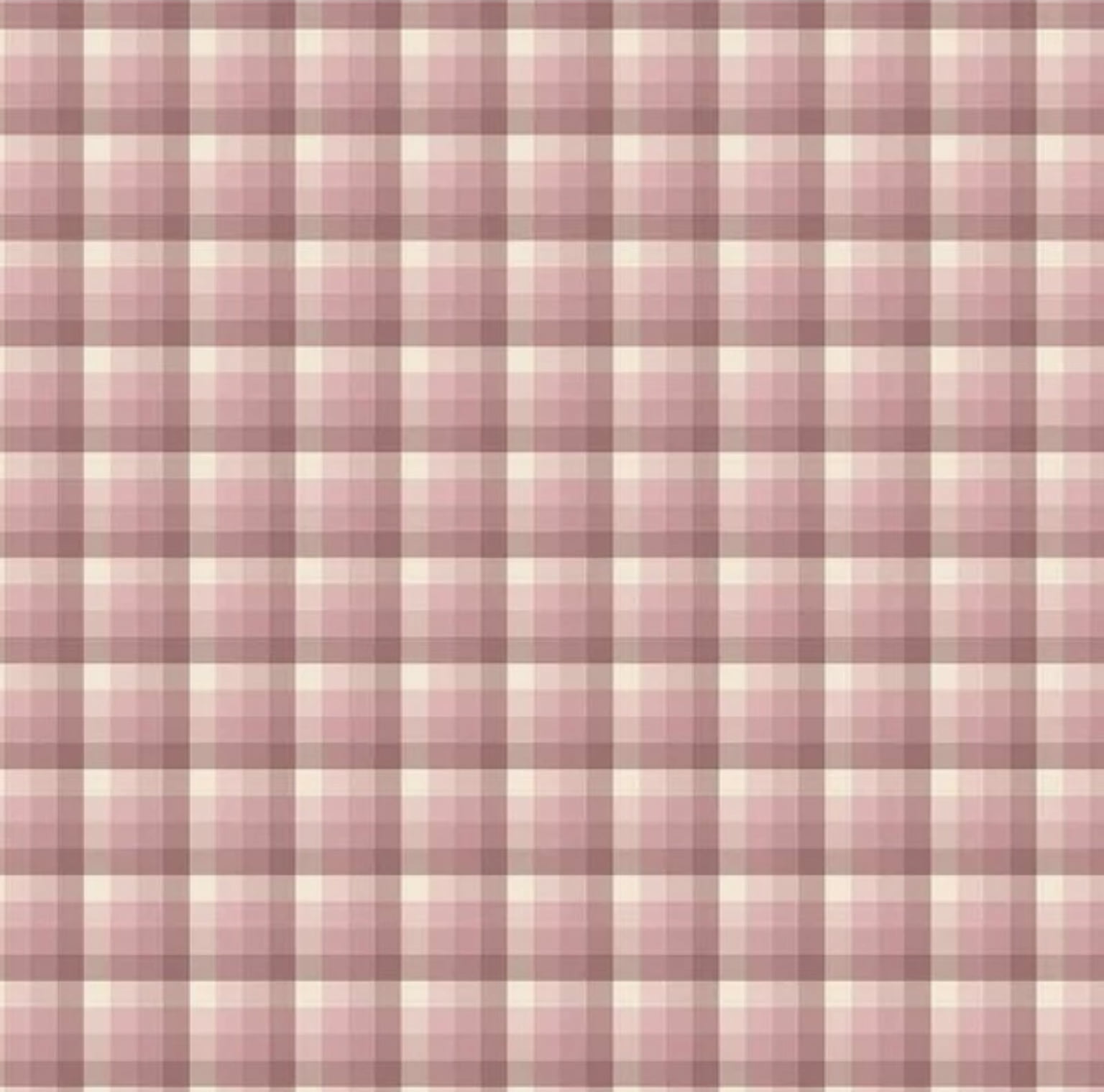 Tricoline estampa digital xadrez rose