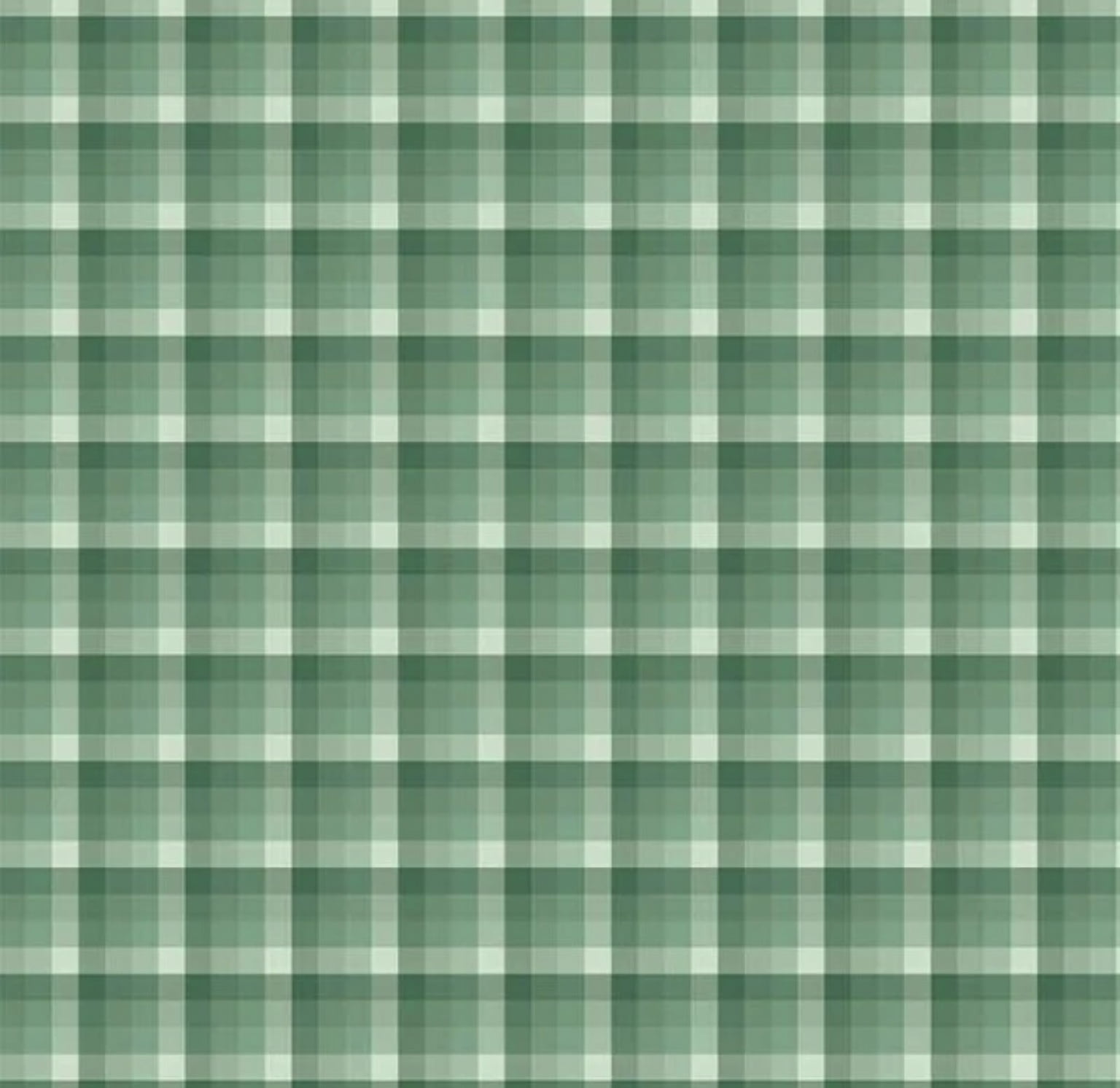 Tricoline estampa digital xadrez verde cana 