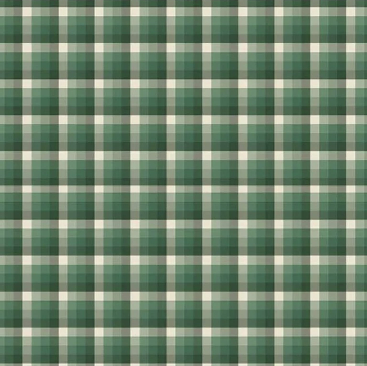 Tricoline estampa digital xadrez verde esmeralda 