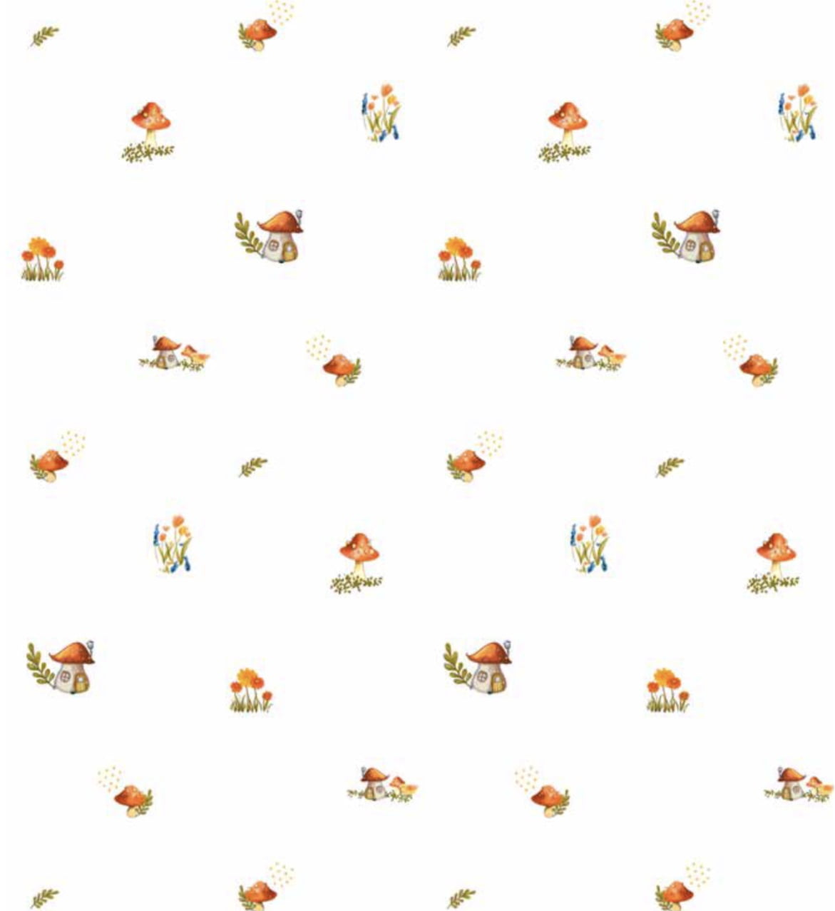 Pano de copa mini cogumelos