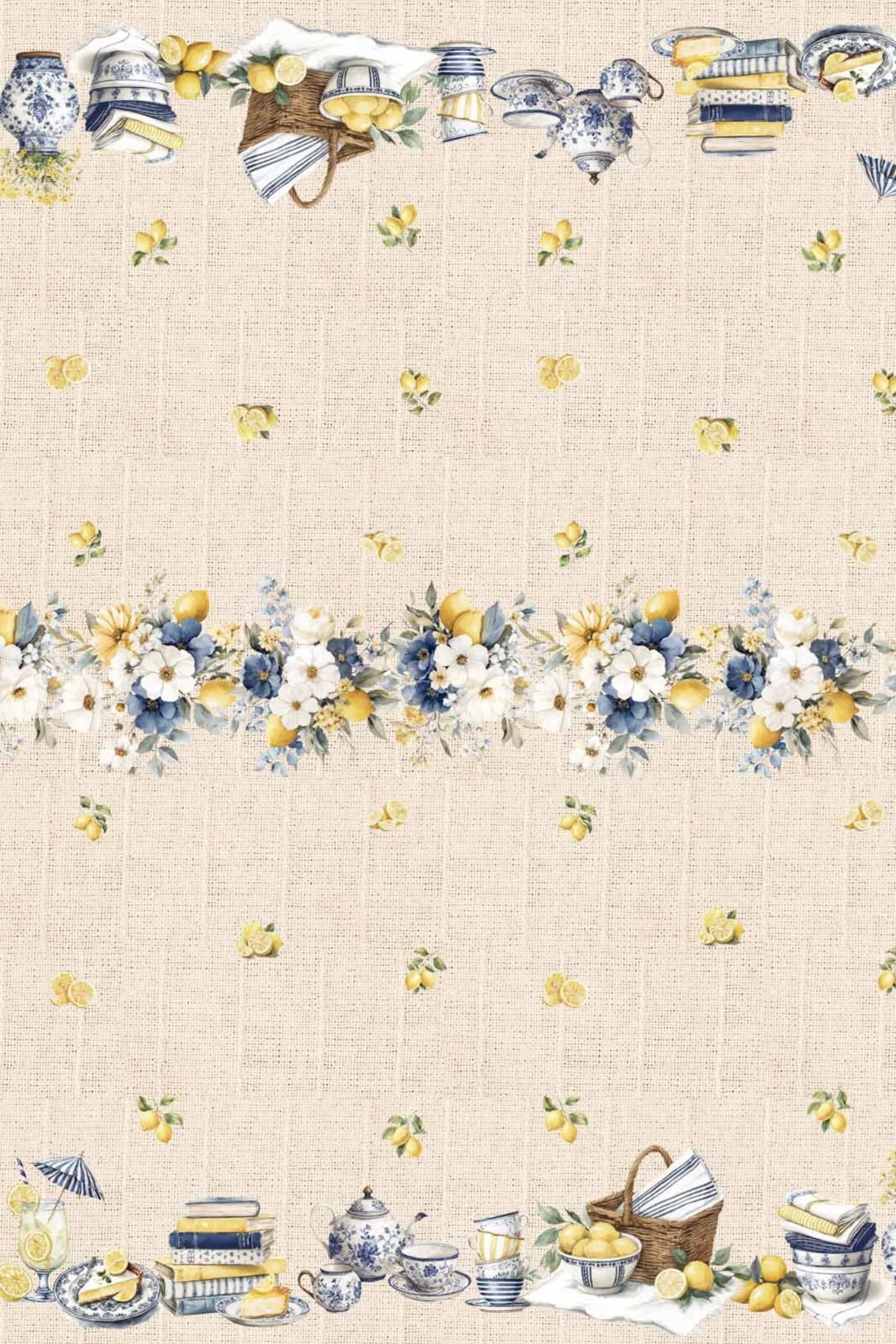 Sacaria especial limão siciliano - CORTES 0,55m x 1,50m