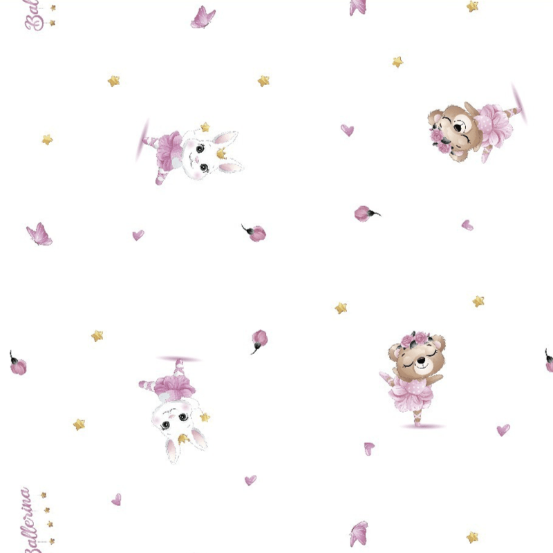 Tecido fralda digital quadriculada bailarina - CORTES 1,00m x 0,75m  