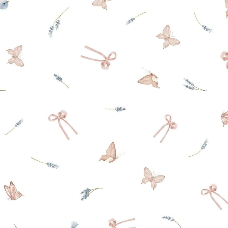 Tecido fralda digital quadriculada lacinhos - CORTES 1,00m x 0,75m  