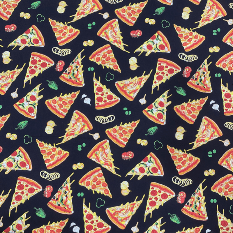 Tricoline estampado pizza