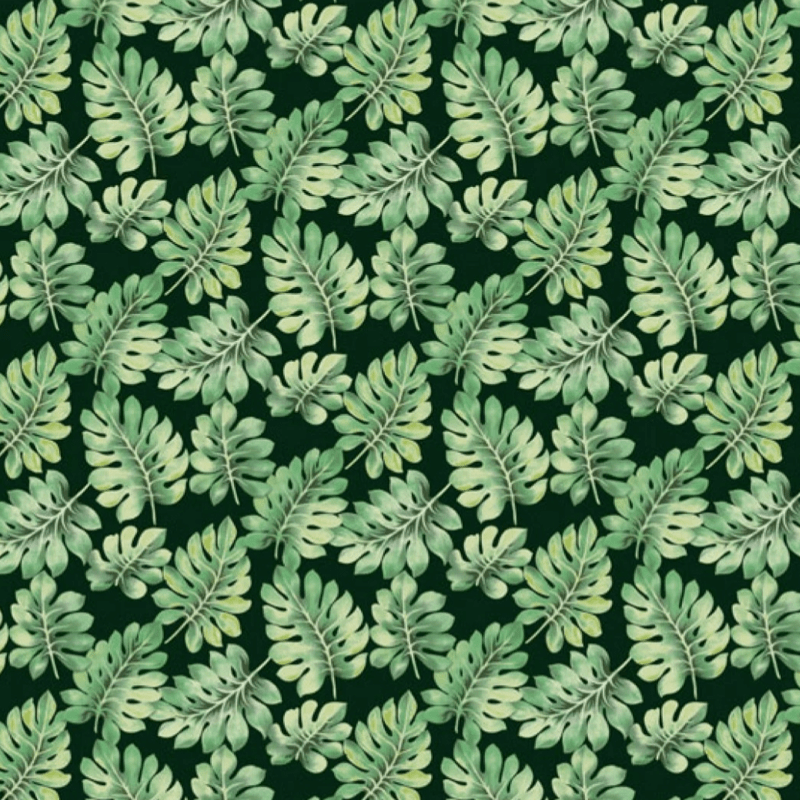 Tricoline estampado costela de Adão fundo preto 