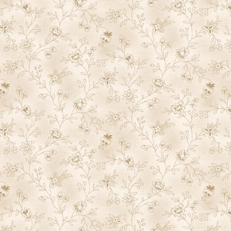 Tricoline estampado herbe creme