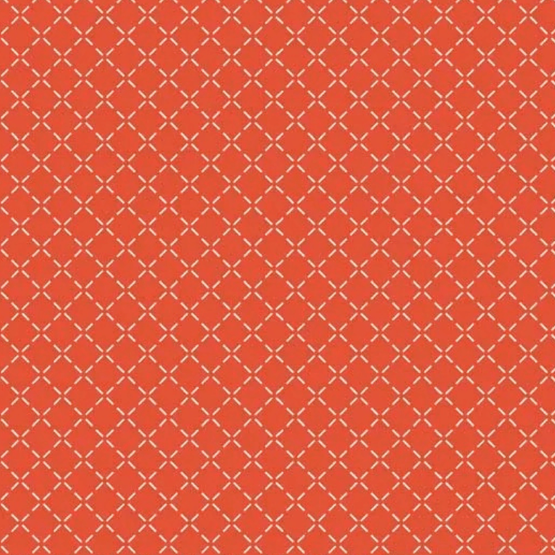 Tricoline estampado básico fazendinha vermelho 