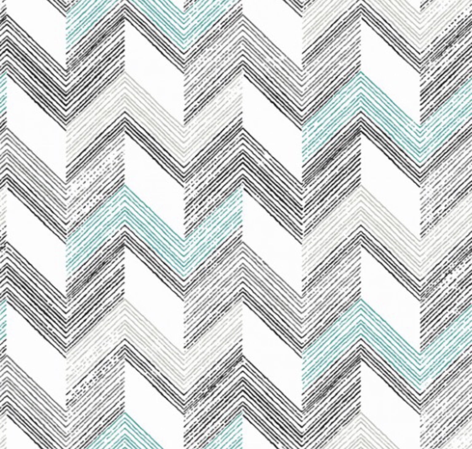 Tricoline estampado chevron Diana verde