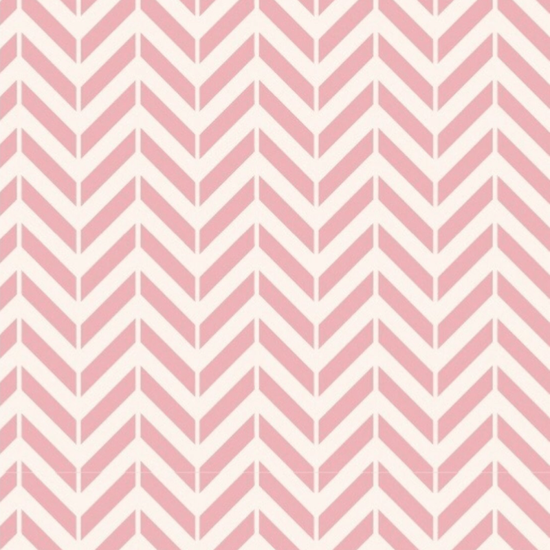 Tricoline estampado chevron rosa