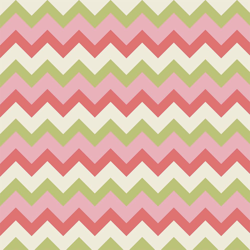 Tricoline estampado chevron tricolor rosa 