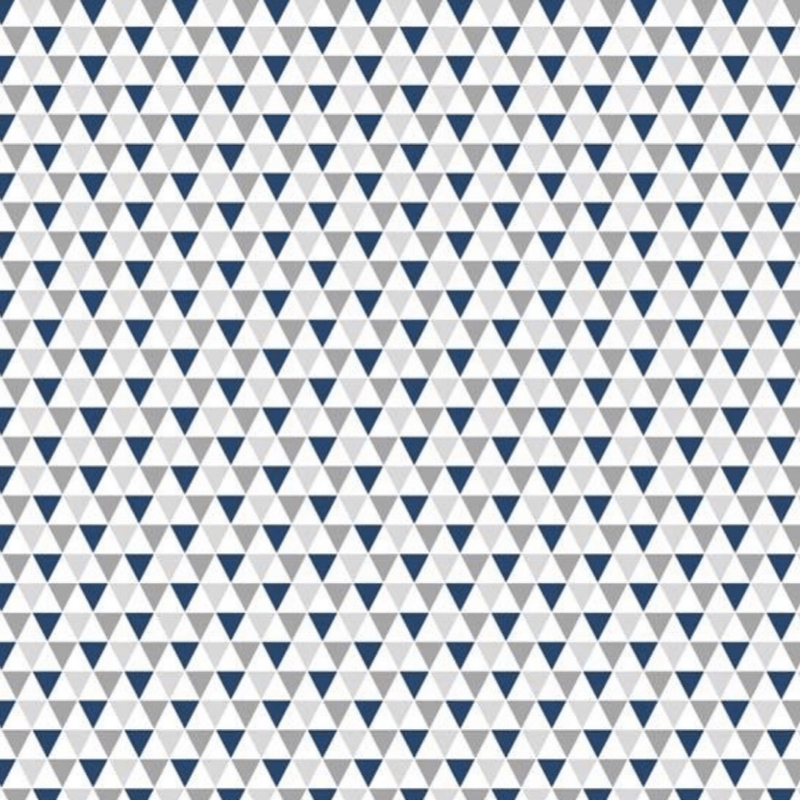 Tricoline estampado Yole azul