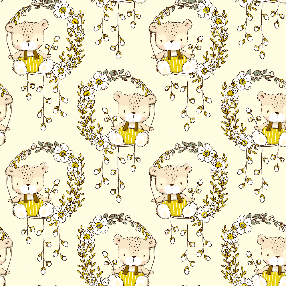 Tricoline estampado Teddy 