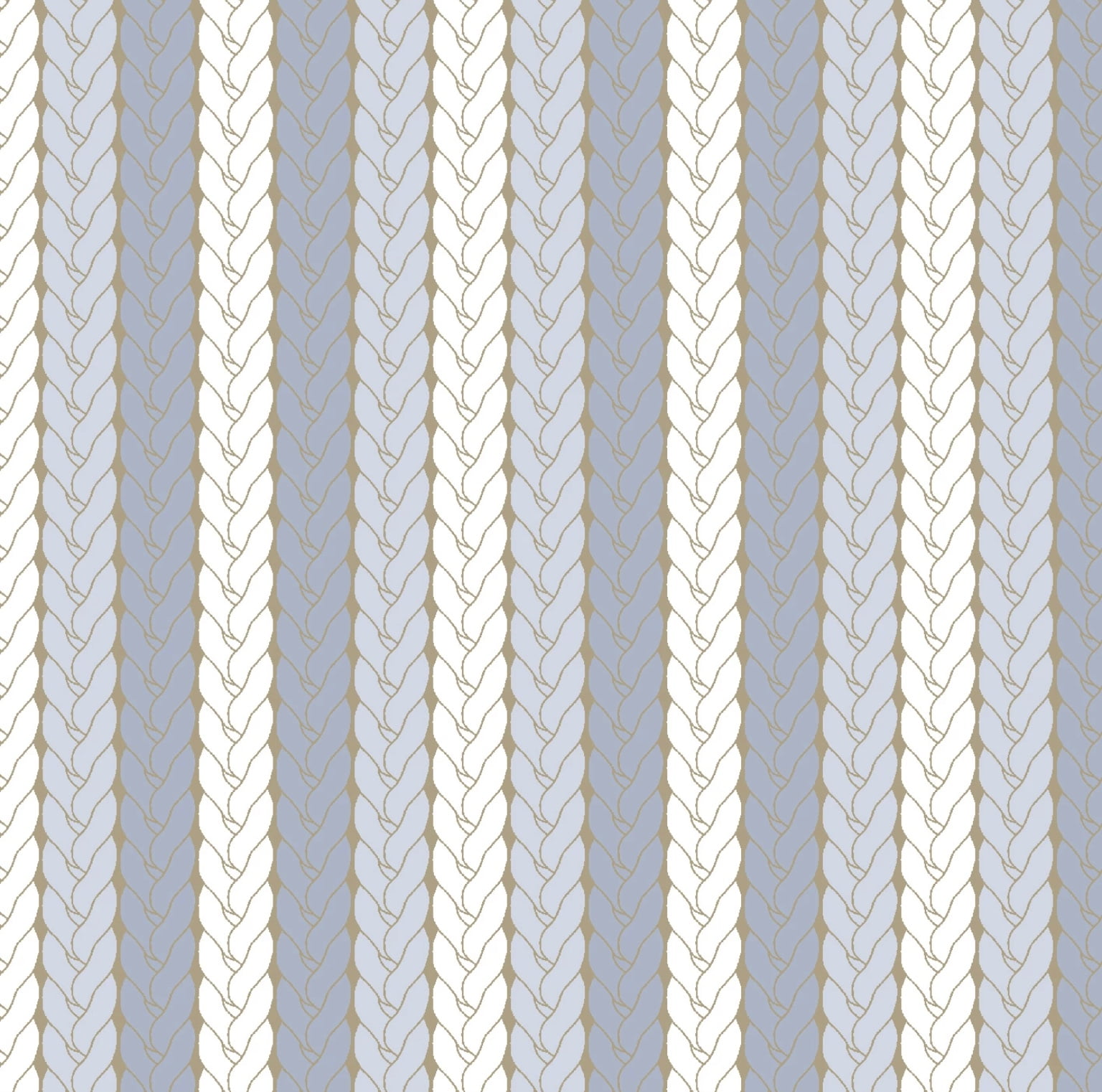 Tricoline estampado tipo tricô azul