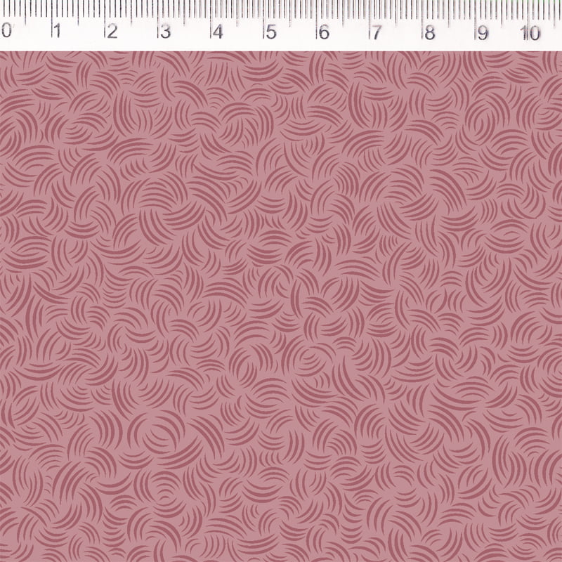 Tricoline estampado curvas fundo rose